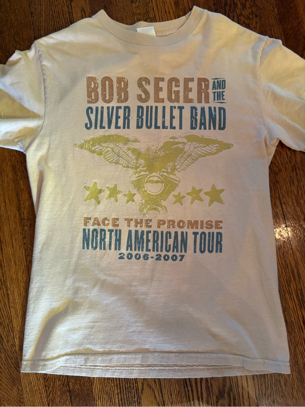 Bob Seger Silver Bullet Band  Tour T‑Shirt in Cream